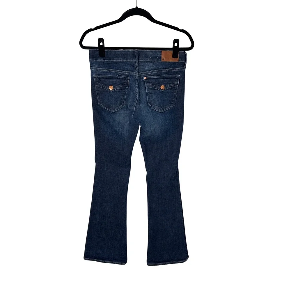 & STAR Women's Low Waist‎ Bootcut Leg Jeans Dark Wash Y2K Size 28